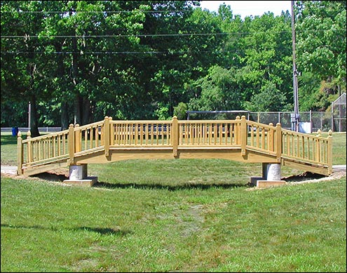 5 x 28 Heavy Duty Treated Pine Straight Spindle Rail Bridge