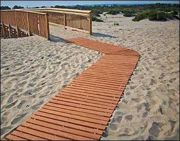 4' Wide Composite Roll-Up Walkway