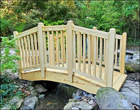 Straight Spindle Rail Pedestrian Trail Bridge