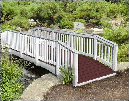 Straight Spindle Rail Pedestrian Trail Bridge